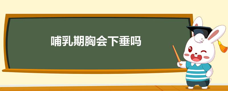 哺乳期胸会下垂吗